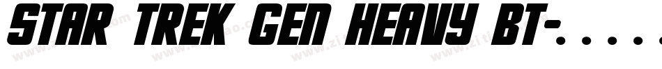 Star Trek Gen Heavy BT字体转换